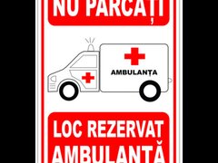 Indicator de salvare nu parcati loc rezervat ambulanta